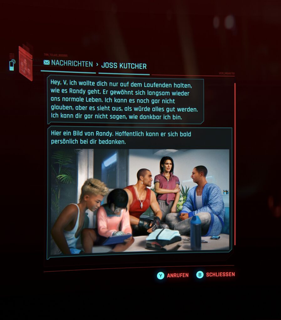 Screenshot aus dem Spiel Cyberpunk2077. Beitrag zum inoffiziellen Screenshot-Wettbewerb Oktober/November 2023.